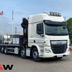 DAF 2017 (17) FAX CF440 8x2 Flatbed Crane